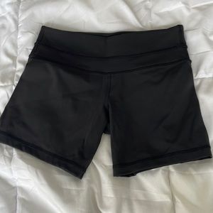 Black Lululemon shorts.